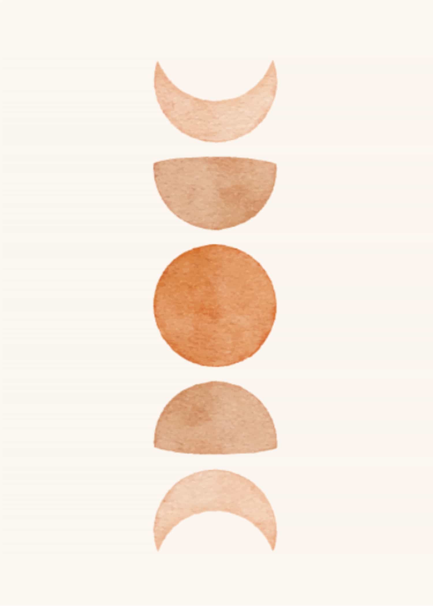 Phases of Moon poster