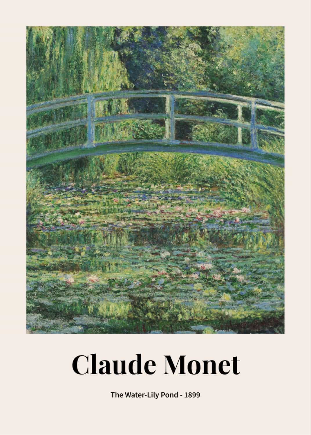 Staw z liliami wodnymi autorstwa Claude'a Moneta plakat