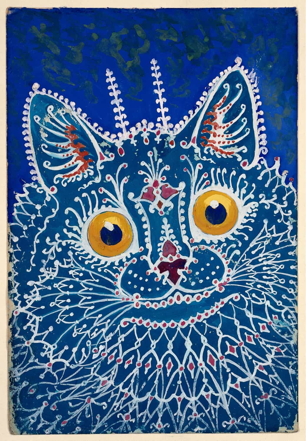 A Cat in "Gothic" Style by Louis Wain poster