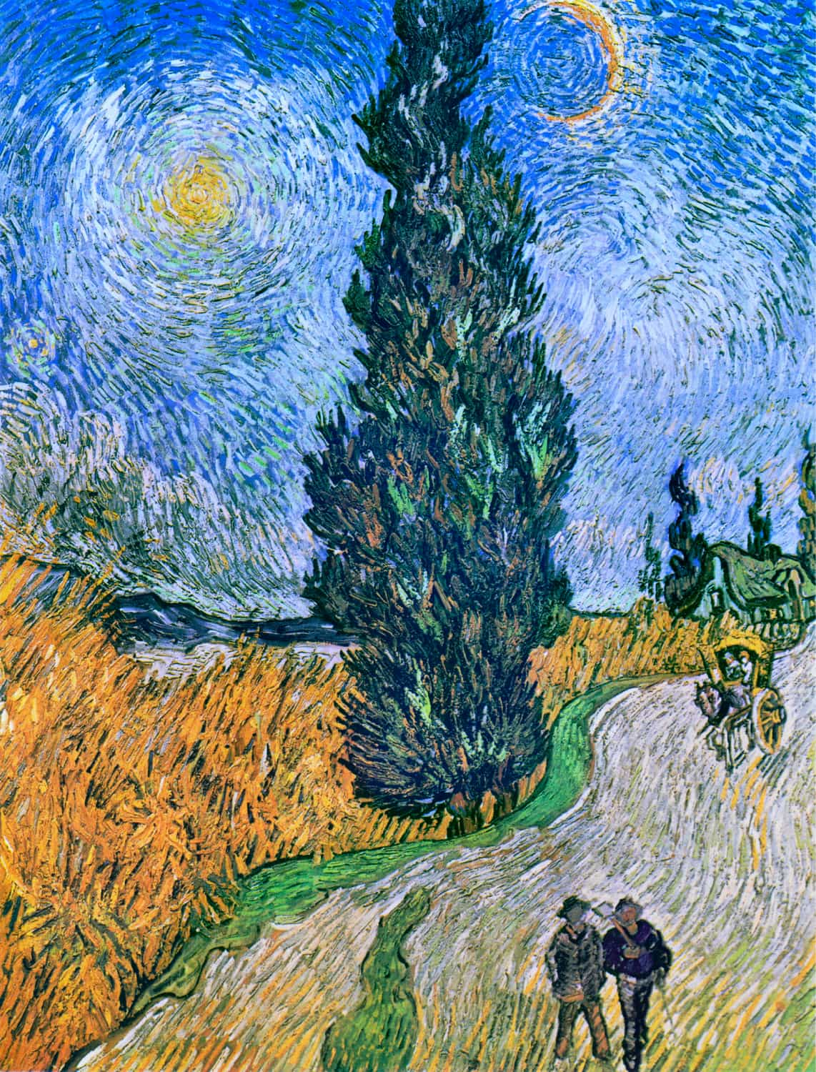 Road with Cypress and Star by Vincent van Gogh poster